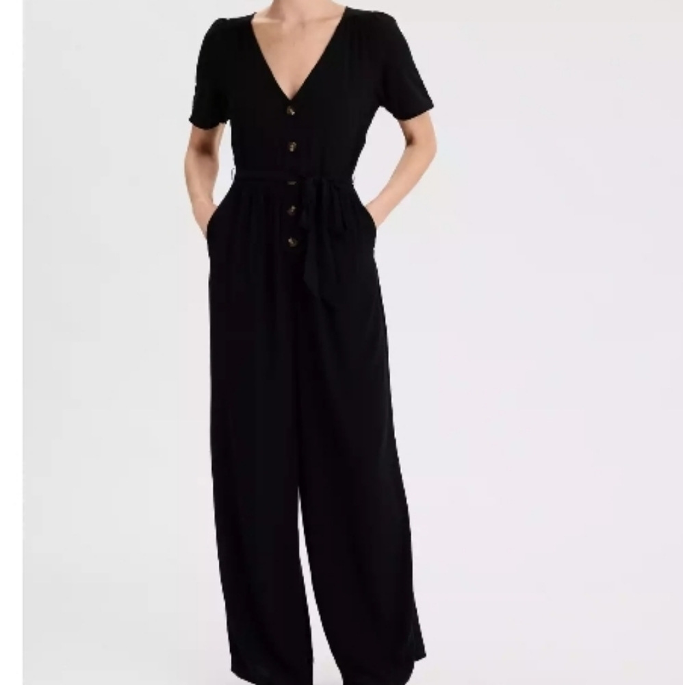 American Eagle Button Front Jumpsuit - image 2